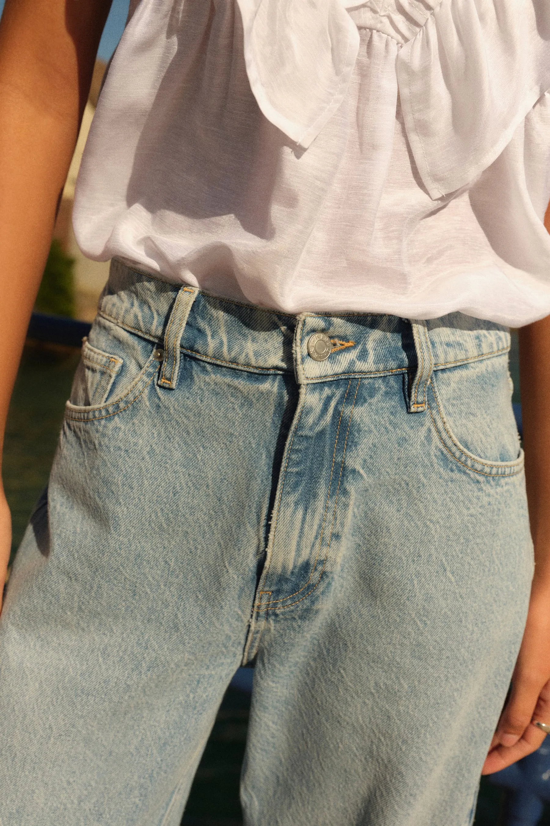 100% Jeans a botte in cotone    