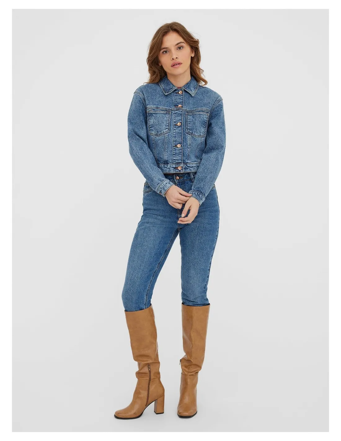 10258263 VMBRENDA LS SHORT DNM JACKET MIX GA NOOS