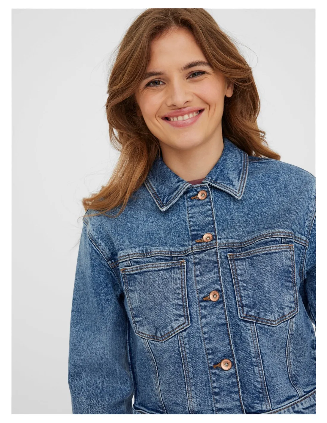 10258263 VMBRENDA LS SHORT DNM JACKET MIX GA NOOS