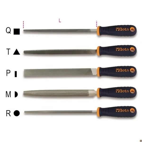 1719BMA8/S5 - SERIE DI LIME A TAGLIO MEZZODOLCE BETA UTENSILI 017190070