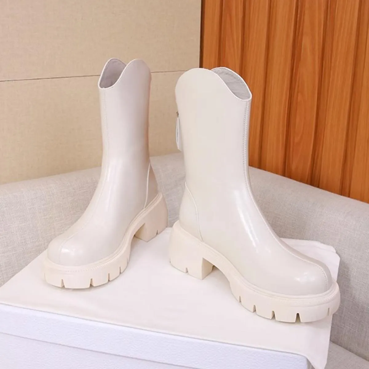2023 inverno tacco medio scarpe da donna stivaletti Chelsea alla caviglia abito alla moda stivali da moto Goth nuova tendenza Ca