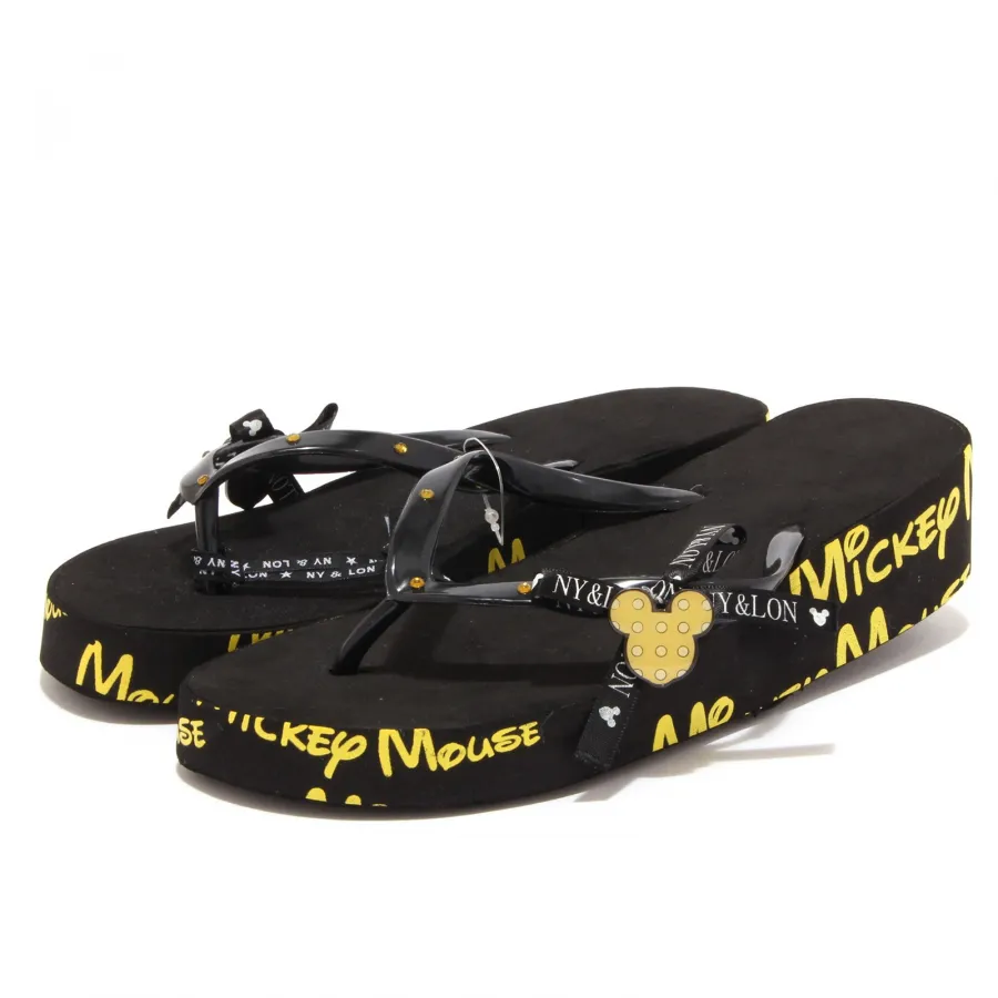 3714T infradito bimba MONNALISA NY&LON mickey mouse sandal shoe kid