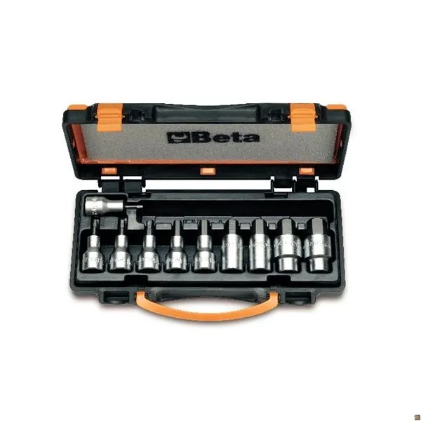 920PE/C10 - SERIE DI 10 CHIAVI A BUSSOLA MASCHIO ESAGONALE BETA UTENSILI 009200443