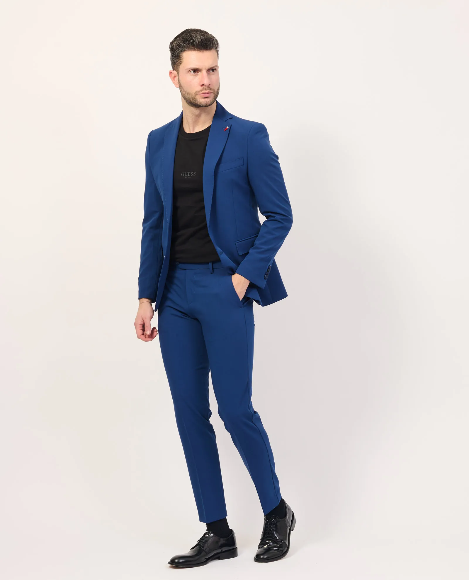 Abito blu Mulish monopetto con pantaloni con tirapancia