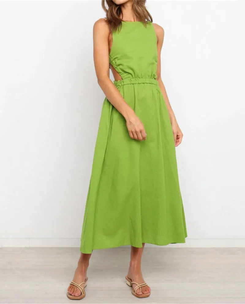 Abito da sera da sera senza spalline con scollo alla moda da donna Abito da sera maxi con spacco in tinta unita comodo e comodo