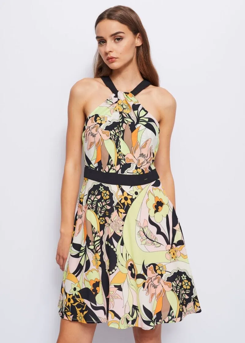 Abito in georgette stampata