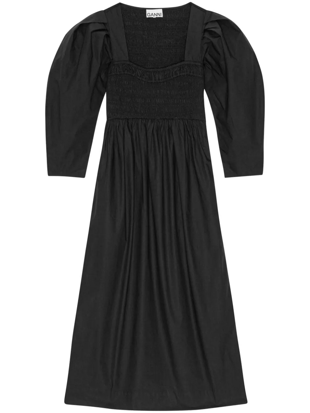 Abito midi in nero - donna