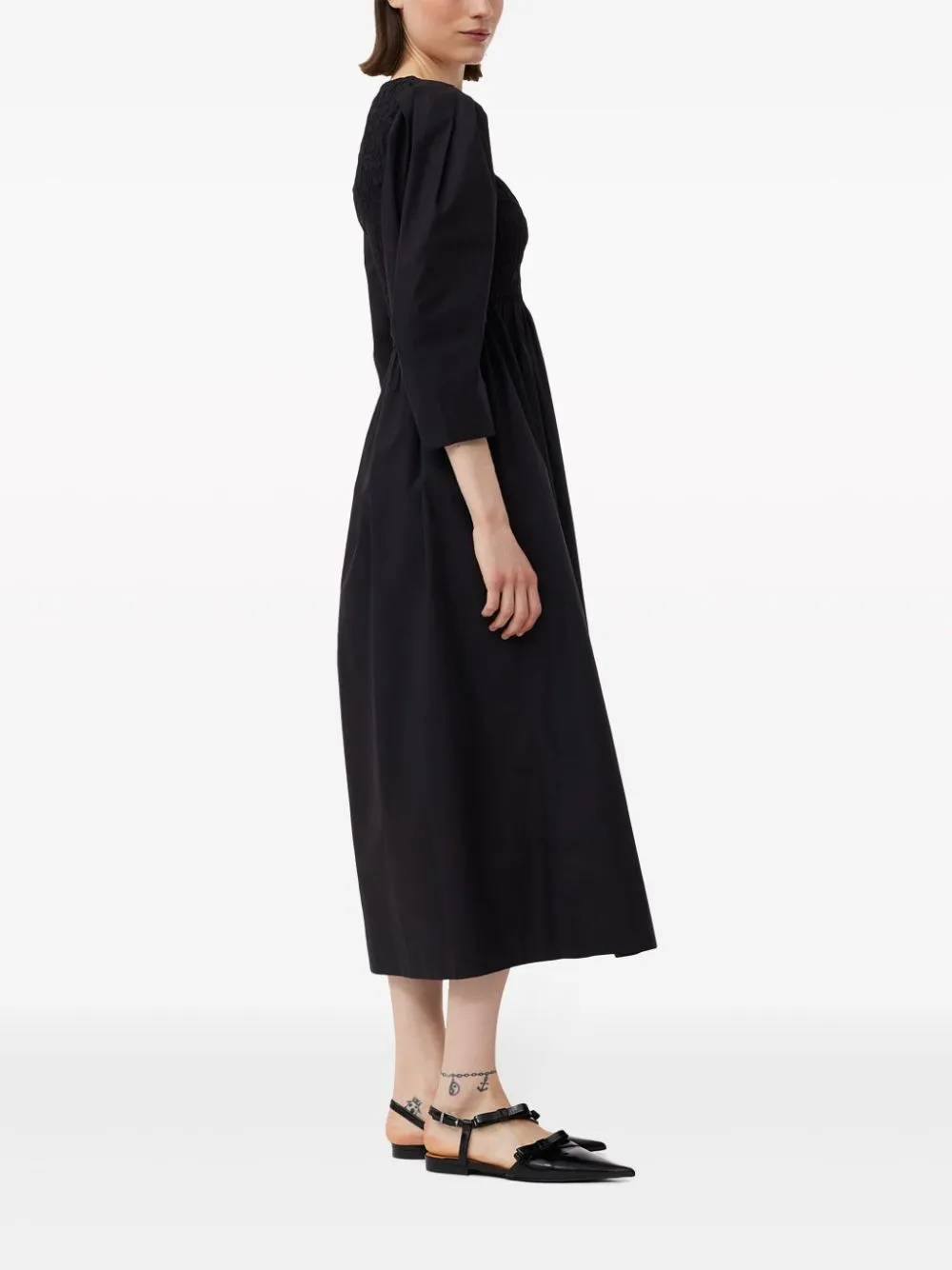 Abito midi in nero - donna