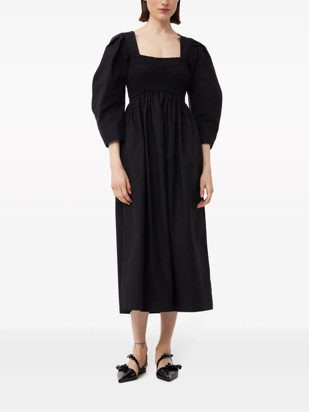 Abito midi in nero - donna