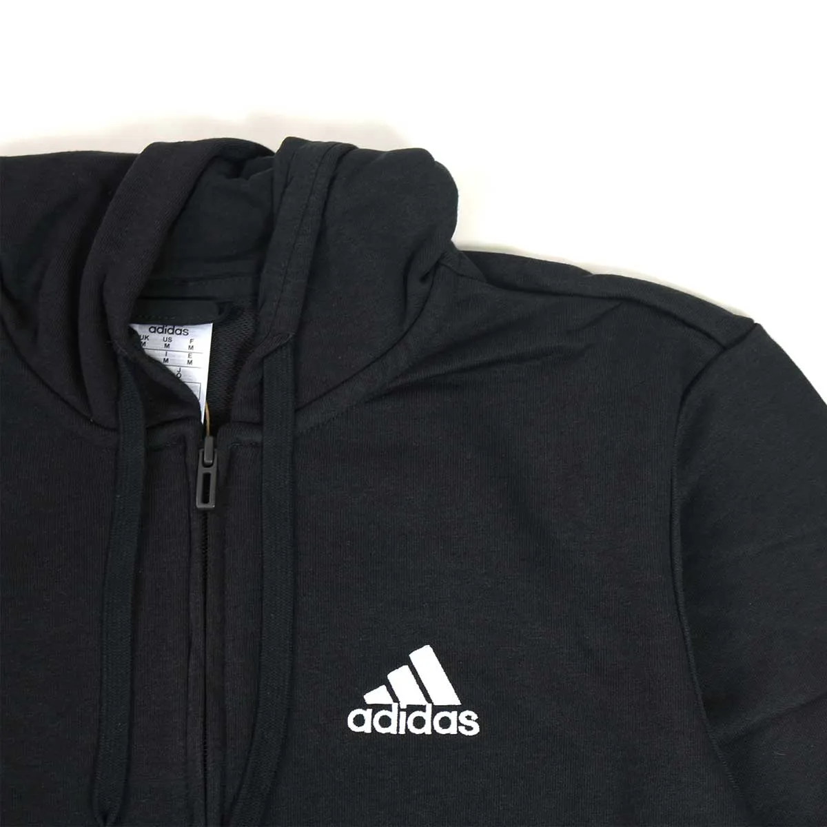 Adidas felpa uomo colore nero con zip