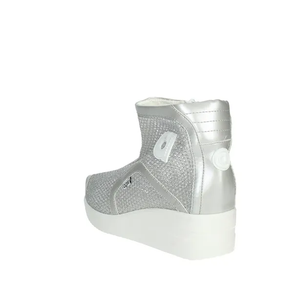Agile By Rucoline  SNEAKERS BASSA JACKIE RETE 2635 ARGENTO