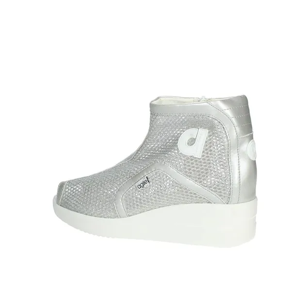 Agile By Rucoline  SNEAKERS BASSA JACKIE RETE 2635 ARGENTO