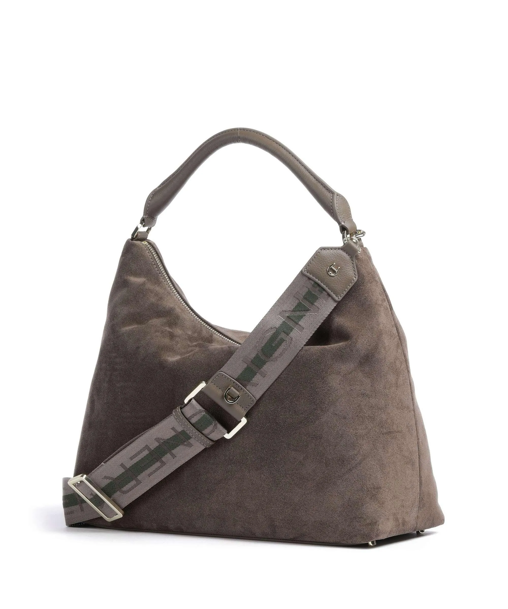  Aigner Zita M Borsa hobo pelle ruvida marrone scuro  