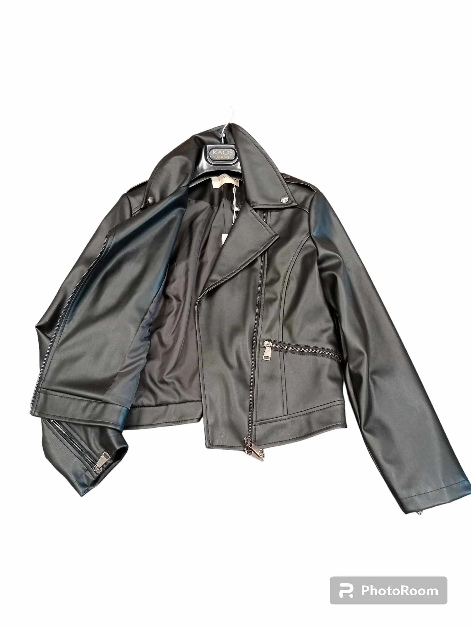 AKAOS JEANS Giubbino ecopelle donna CHIODO PIJLE001