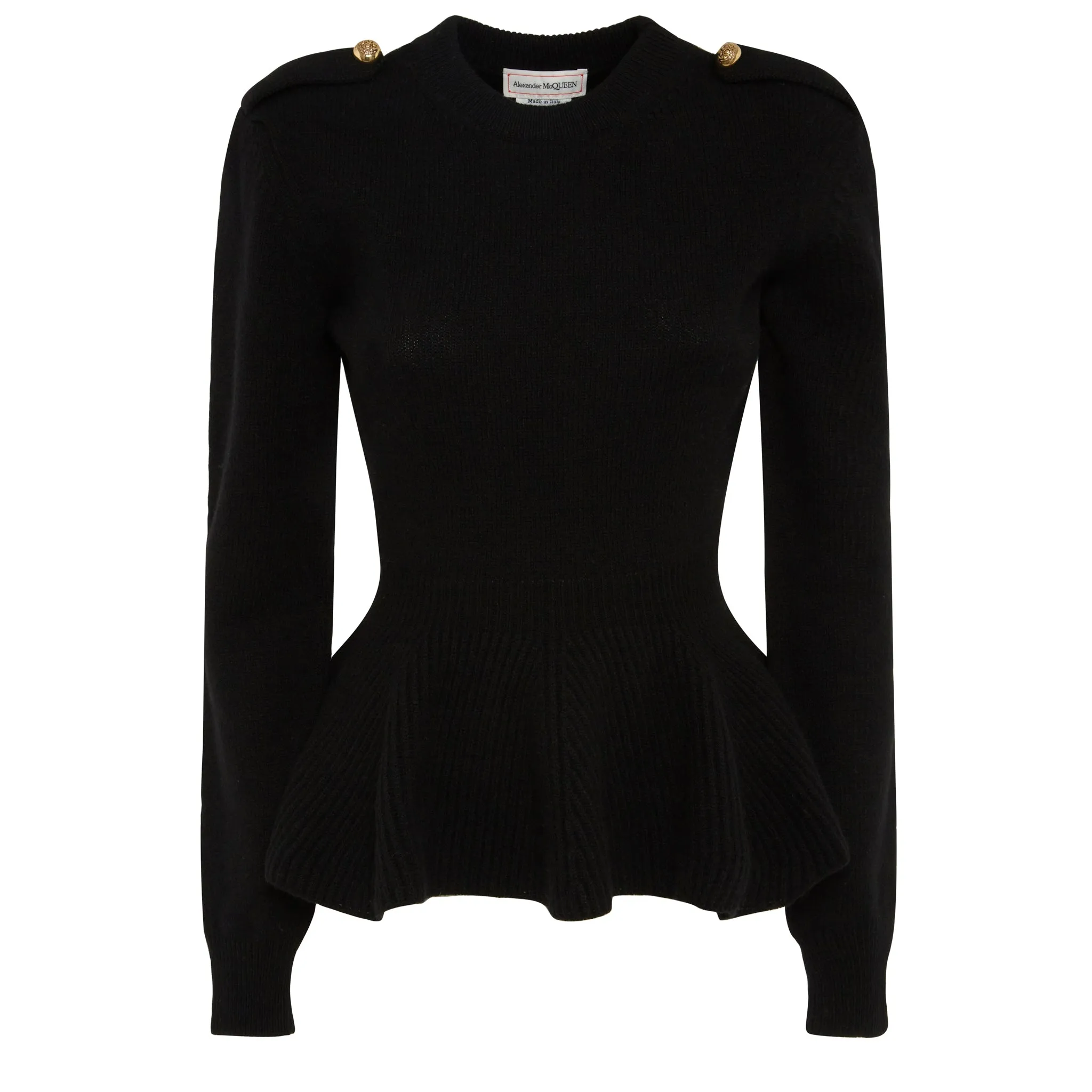 ALEXANDER MCQUEEN  Maglione in lana nero