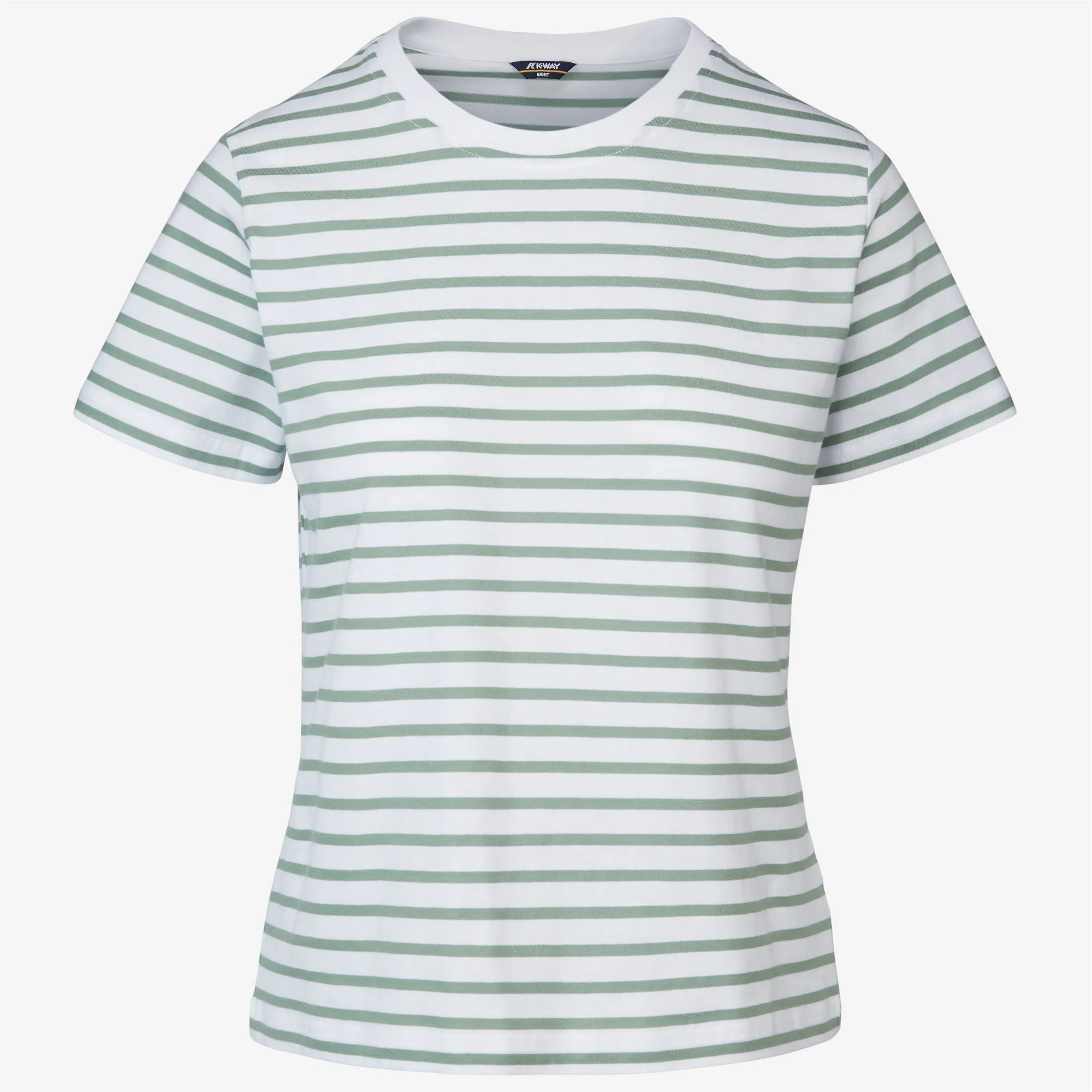 AMALIA STRIPES WHITE-GREEN FJORD