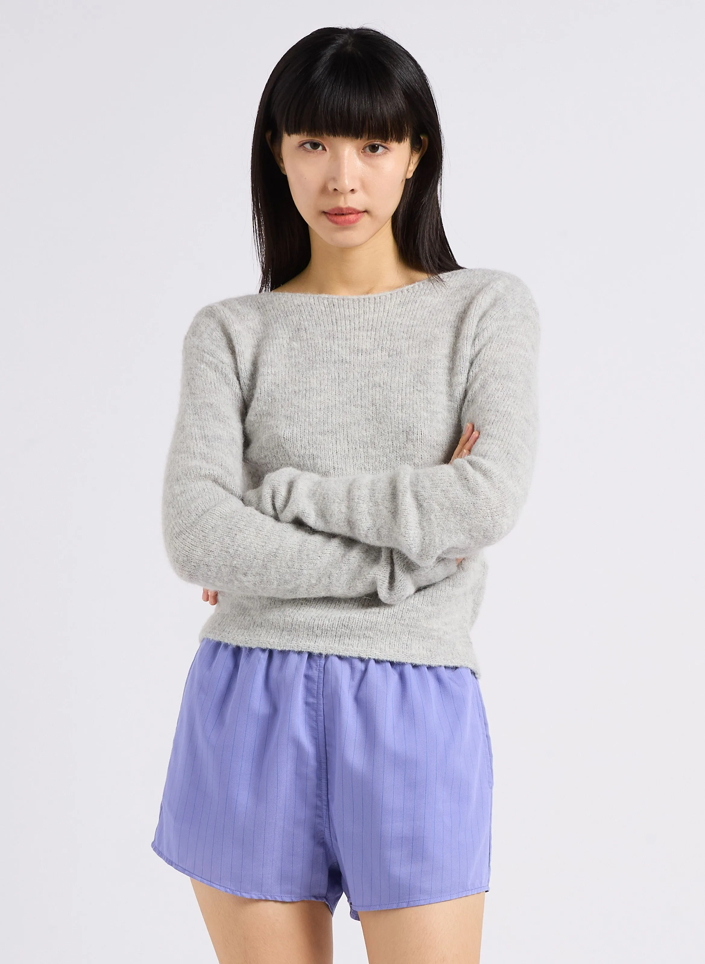  AMERICAN VINTAGE   EAST - Maglione con collo a barchetta | Grigio