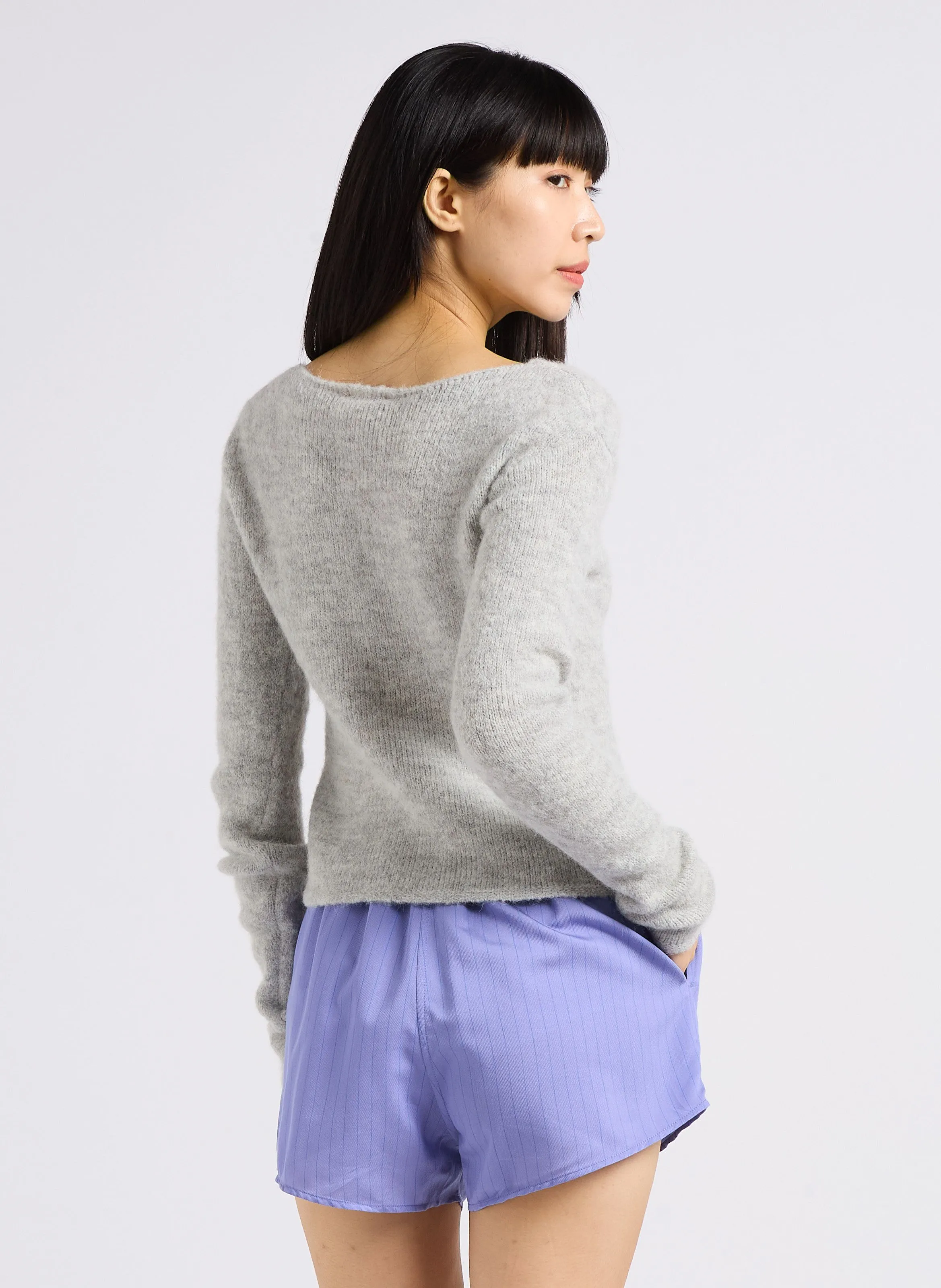  AMERICAN VINTAGE   EAST - Maglione con collo a barchetta | Grigio