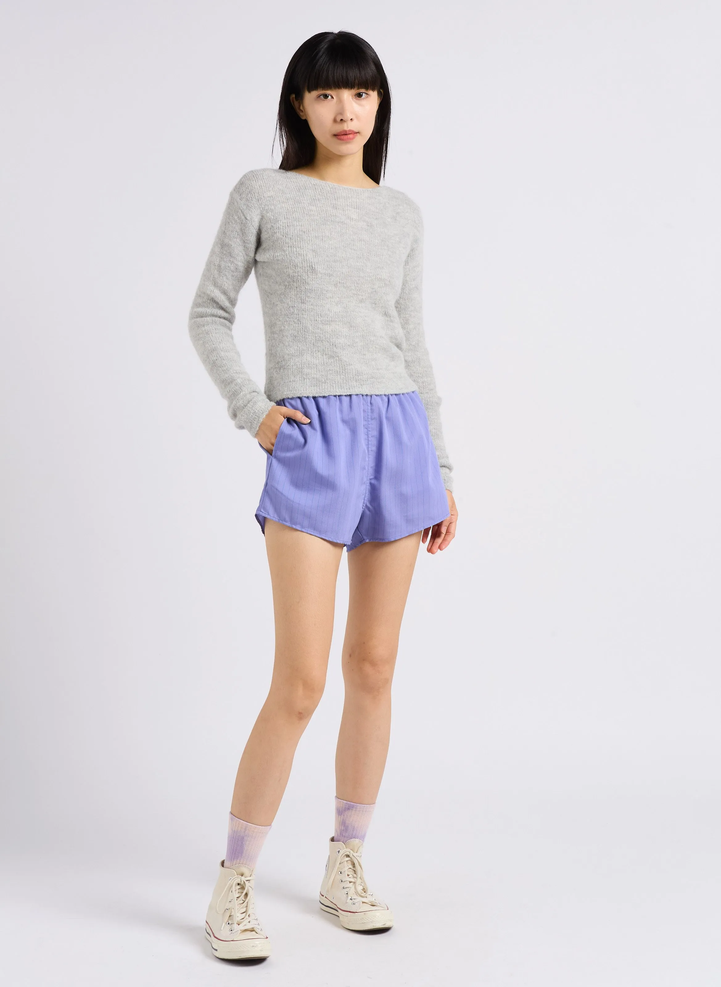  AMERICAN VINTAGE   EAST - Maglione con collo a barchetta | Grigio