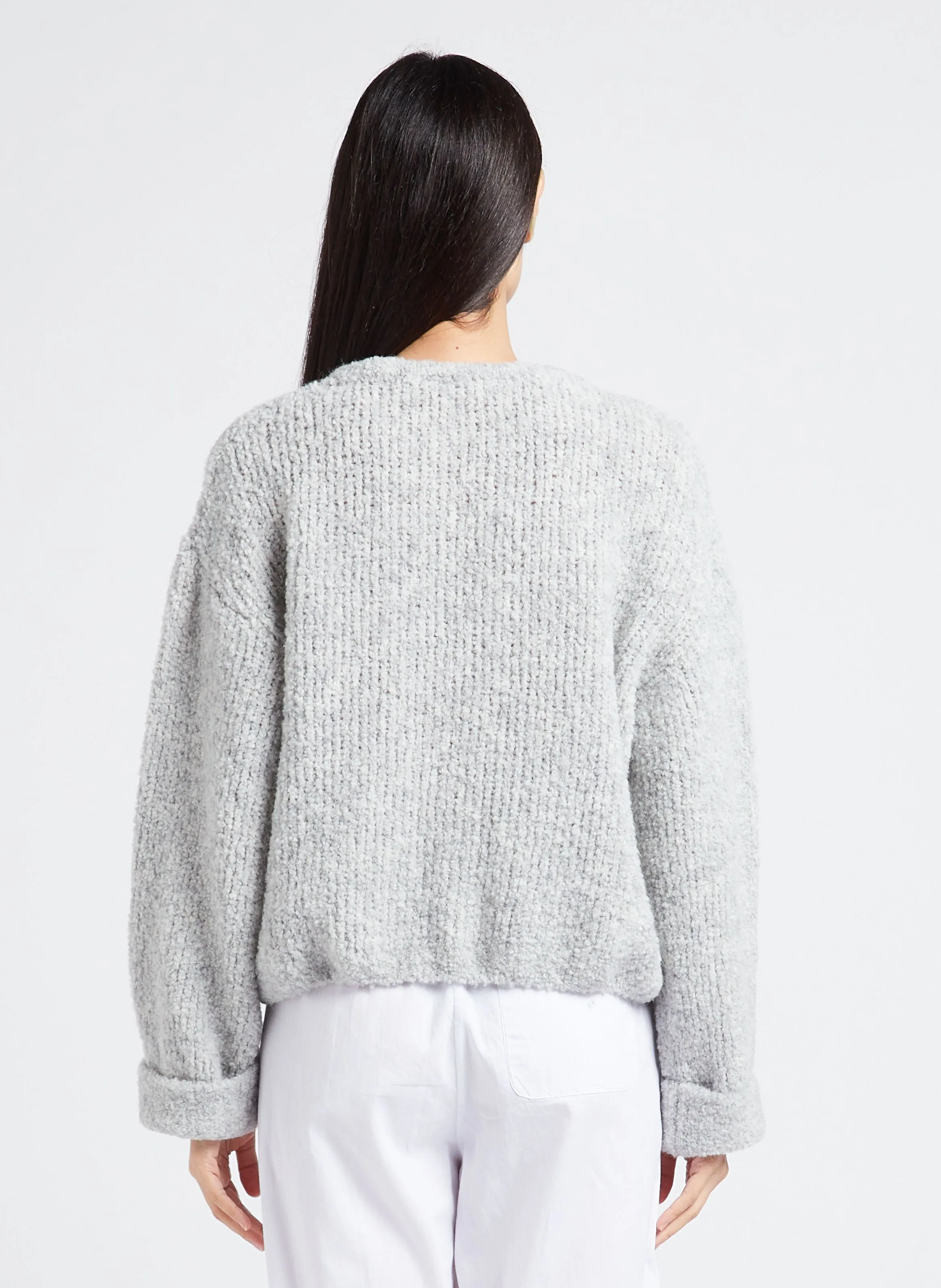  AMERICAN VINTAGE   ZOLLY - Maglione ampio scollo tondo in lana | Grigio