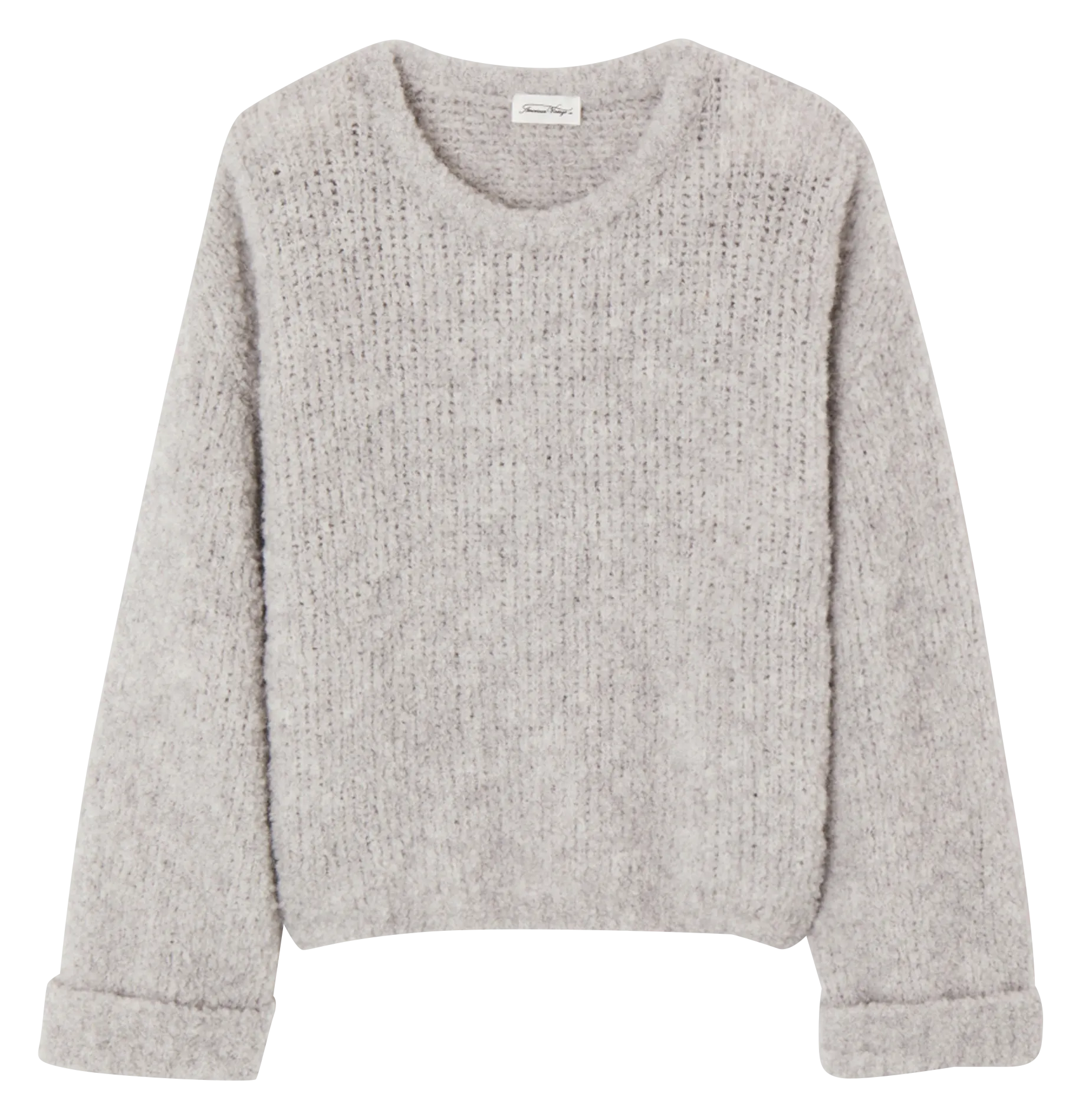 AMERICAN VINTAGE   ZOLLY - Maglione ampio scollo tondo in lana | Grigio