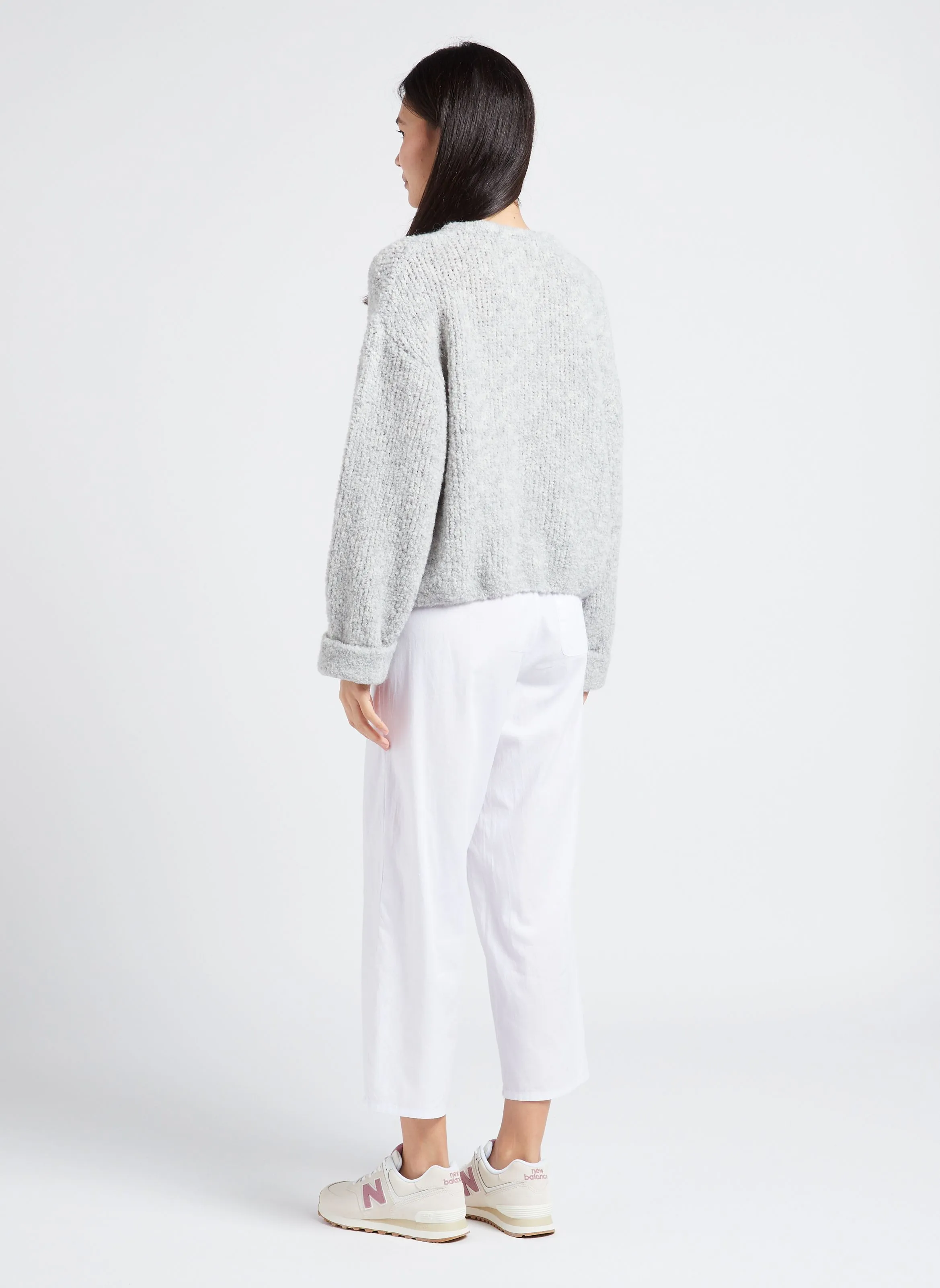  AMERICAN VINTAGE   ZOLLY - Maglione ampio scollo tondo in lana | Grigio