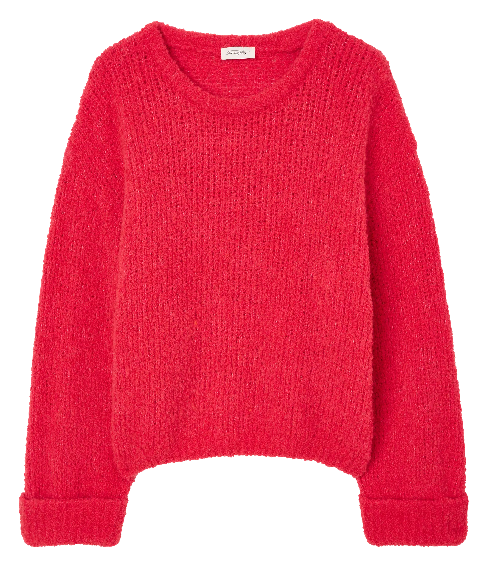  AMERICAN VINTAGE   ZOLLY - Maglione ampio scollo tondo in lana | Rosa