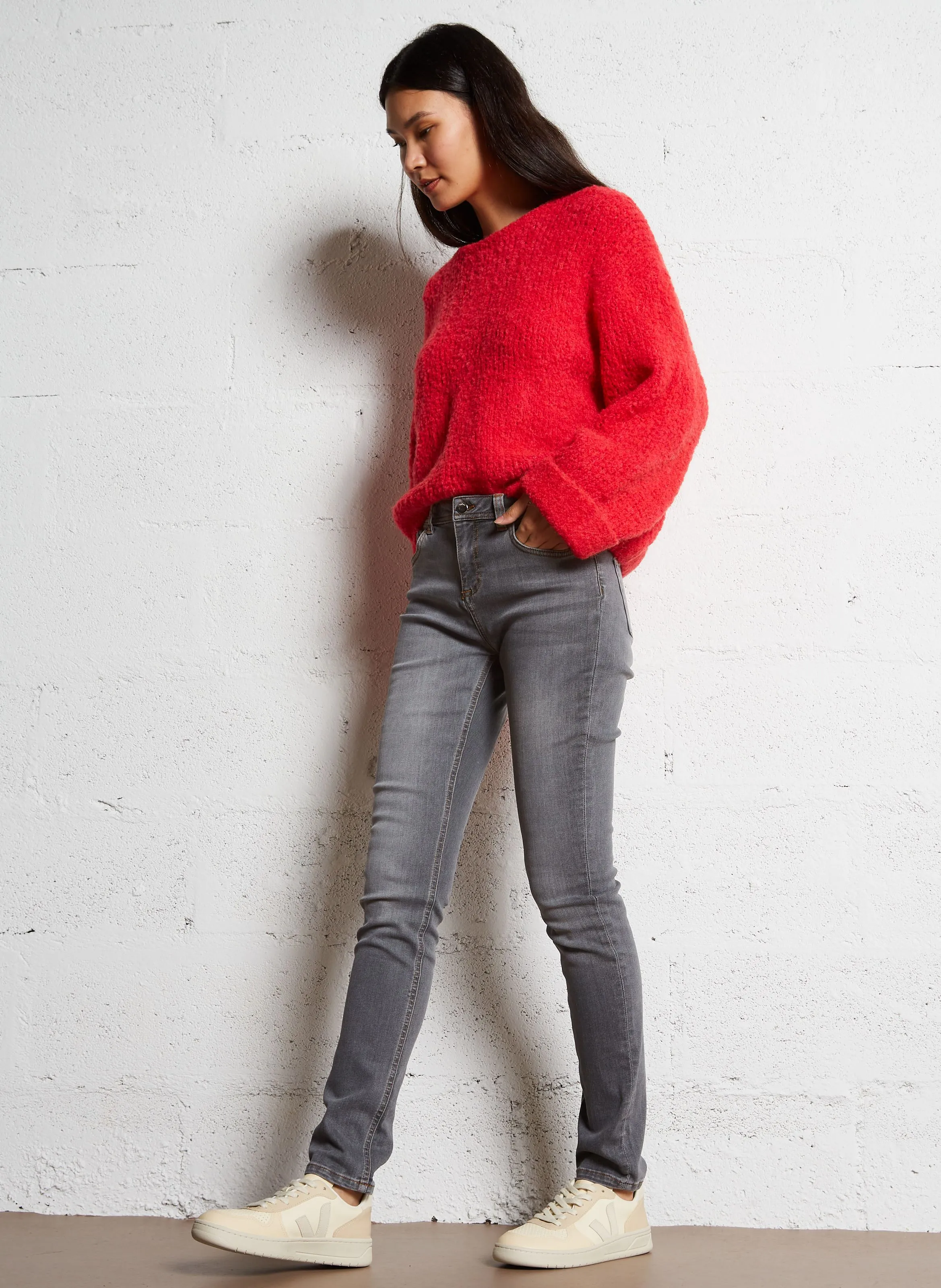  AMERICAN VINTAGE   ZOLLY - Maglione ampio scollo tondo in lana | Rosa