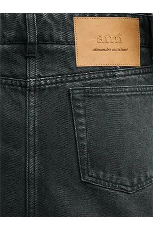 AMI Abbigliamento,Gonne Gonna in cotone nero 