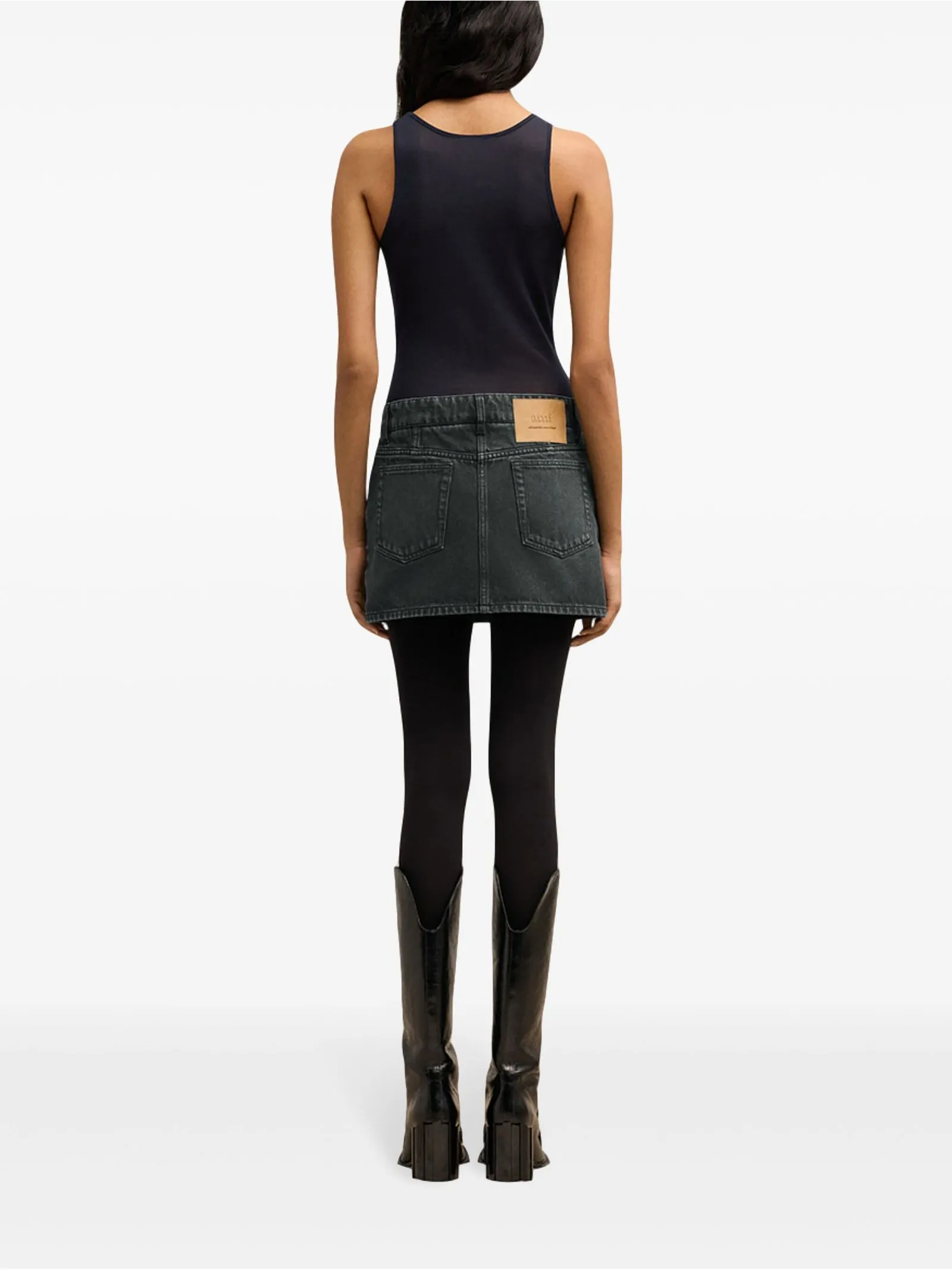 AMI Abbigliamento,Gonne Gonna in cotone nero 