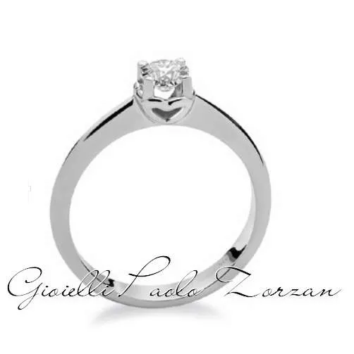 Anello solitario Donna oro in oro bianco e diamante DKAS7655.S010