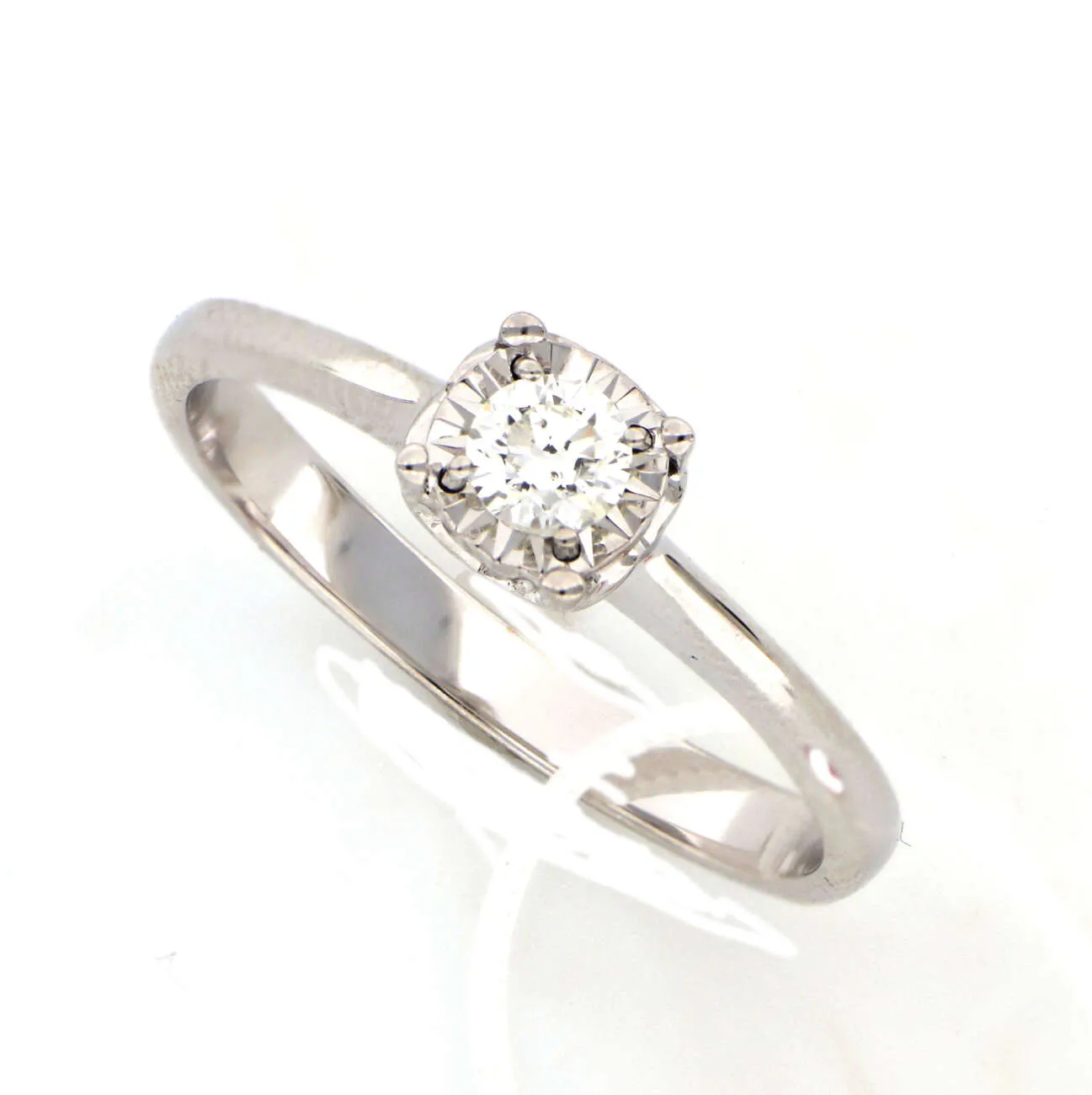 Anello solitario Donna oro in oro bianco e diamante DKAS7655.S010