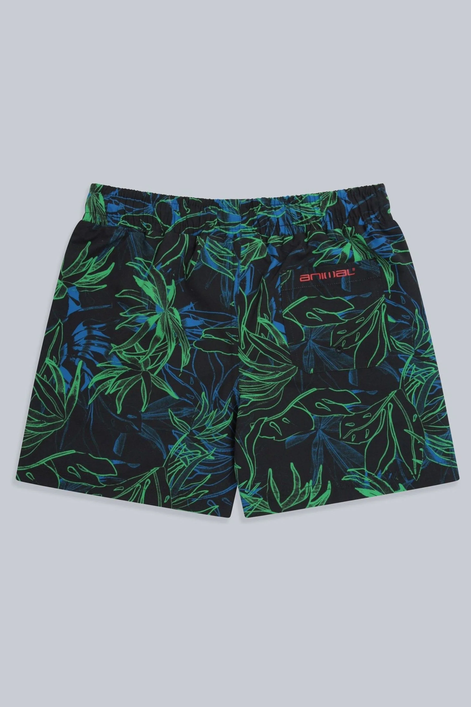 Animal - Jed - Shorts da surf con stampa in tessuto riciclato per bambini    