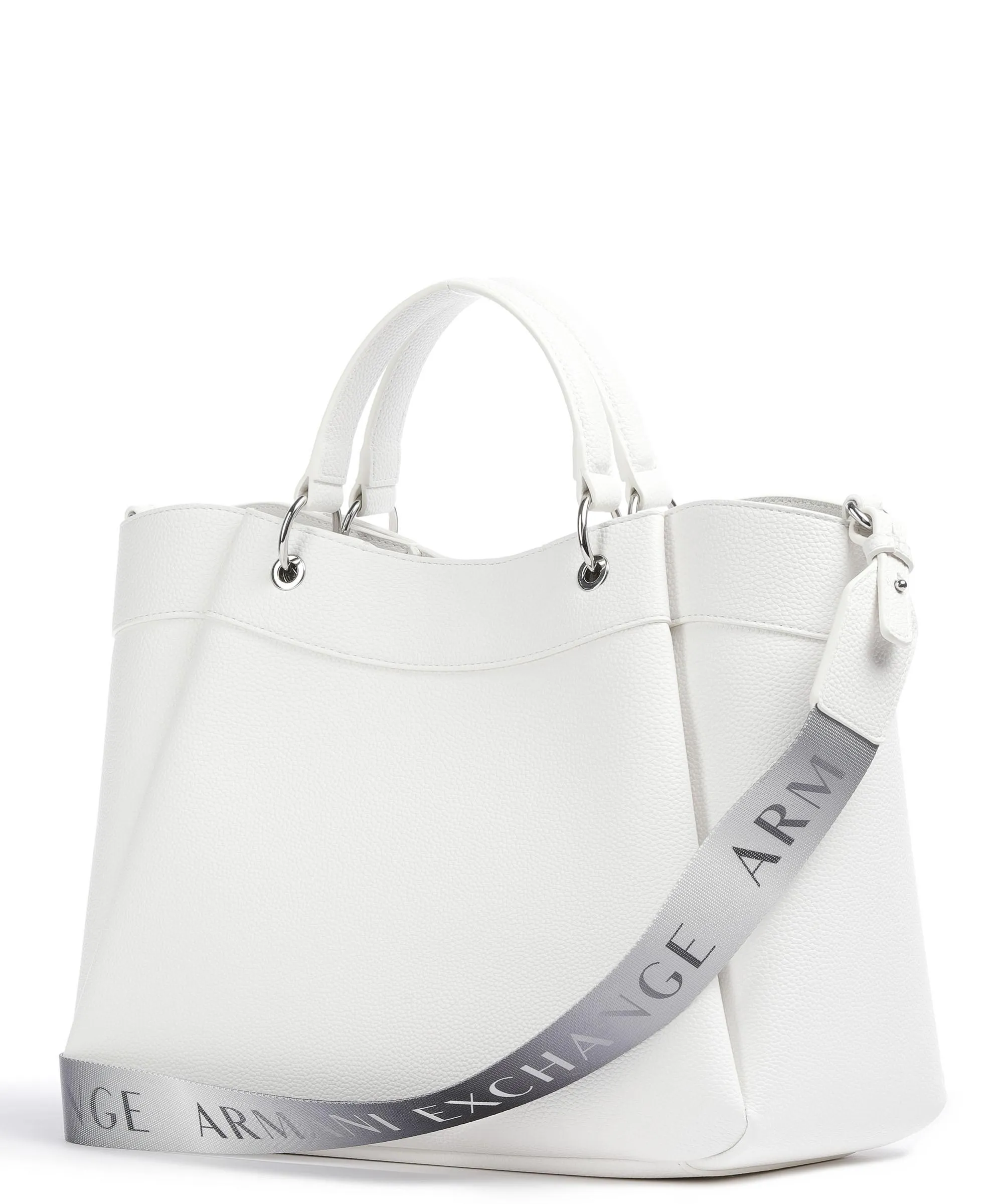  Armani Exchange Wave L Borsa a mano pelle sintetica bianco  