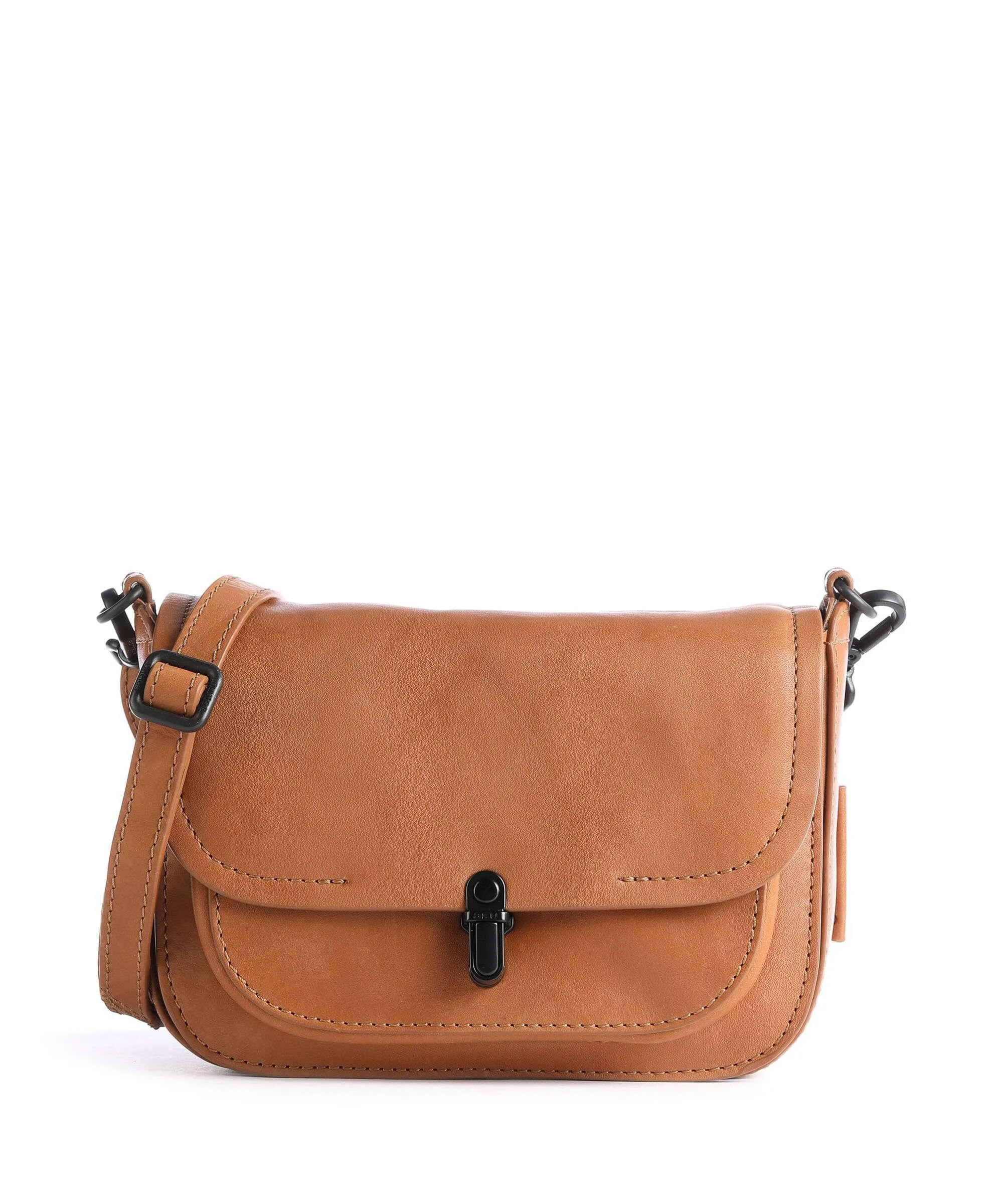  Aunts & Uncles Grandma's Luxury Club Mrs. Waffle Borsa a tracolla pelle di vacchetta grana caramello  