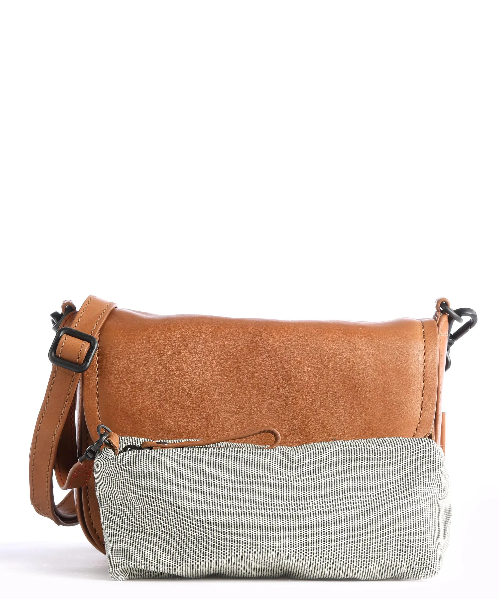 Aunts & Uncles Grandma's Luxury Club Mrs. Waffle Borsa a tracolla pelle di vacchetta grana caramello  