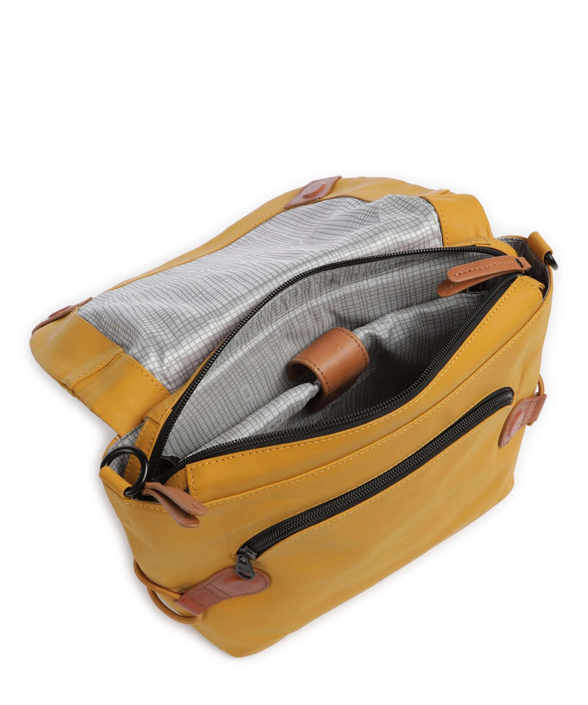  Aunts & Uncles Japan Sendai Borsa messenger cotone biologico giallo senape  