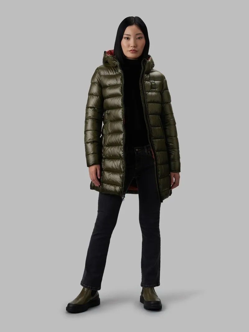 BLAUER Piumino lungo imbottitura eco
