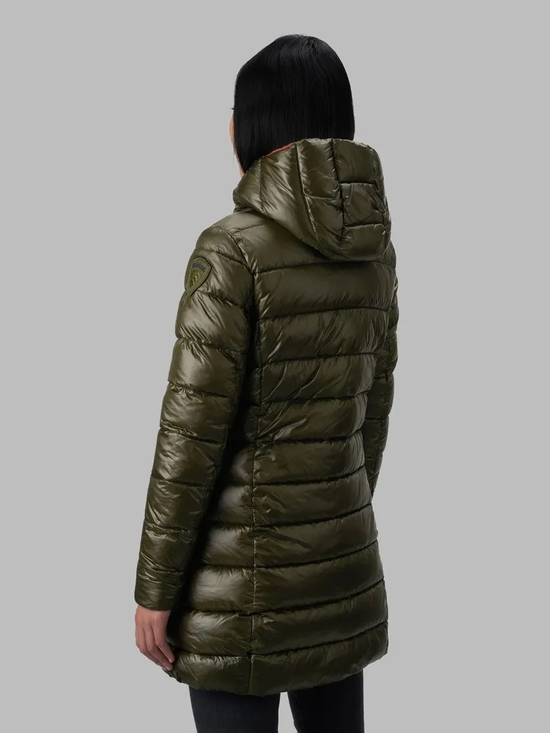 BLAUER Piumino lungo imbottitura eco