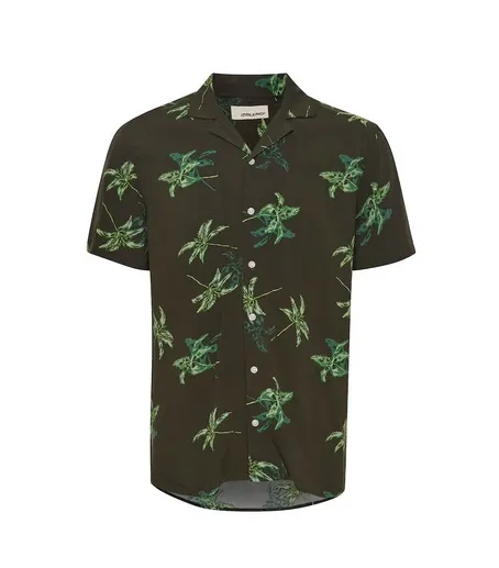 Blend Camicia da uomo manica corta a fantasia Short Sleeved Shirt 20715452 190414 forest night