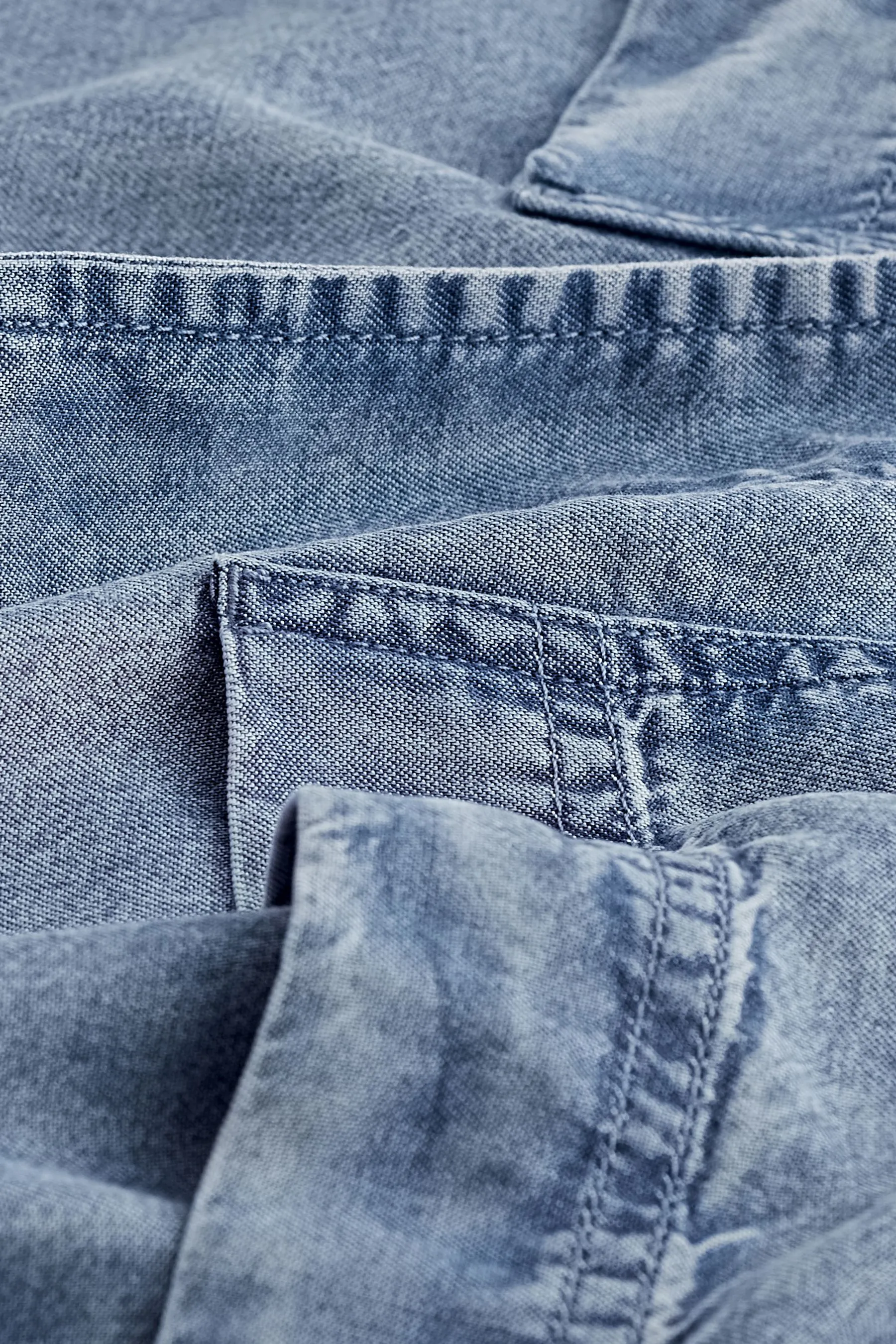 Blu  - 100% TENCEL™ Denim look coordinato