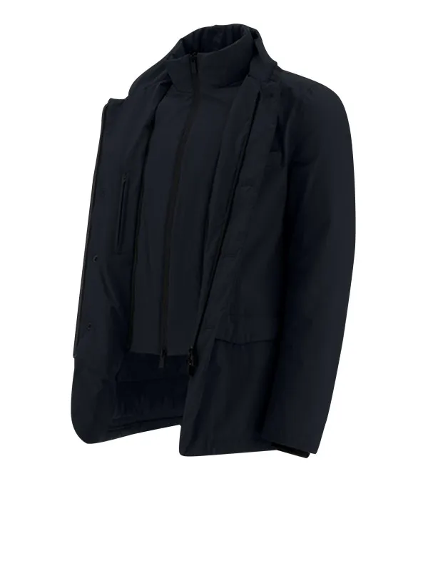 Blue Laminar blazer jacket