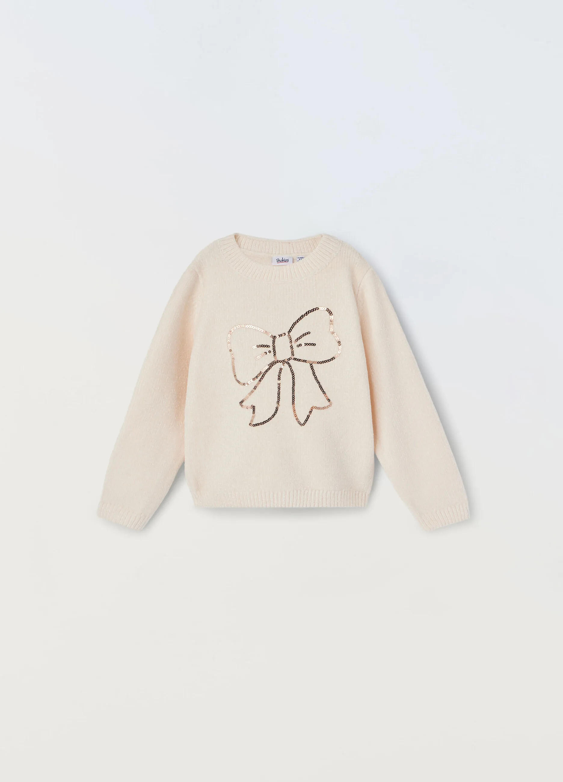 BLUKIDS  Maglione in ciniglia a costine bambina