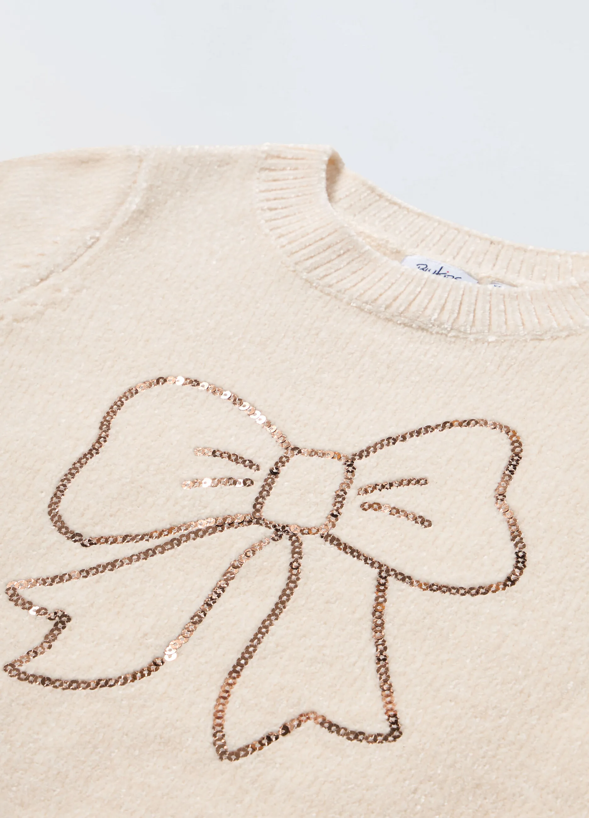 BLUKIDS  Maglione in ciniglia a costine bambina