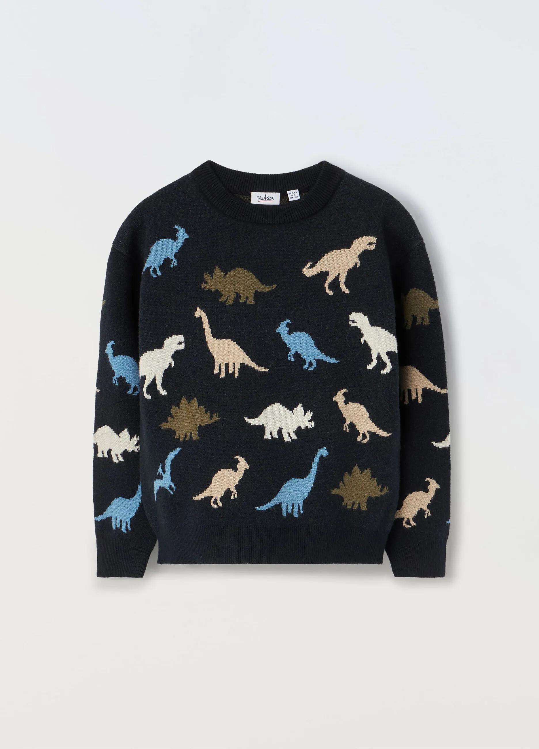 BLUKIDS  Maglione tricot con motivo jacquard bambino