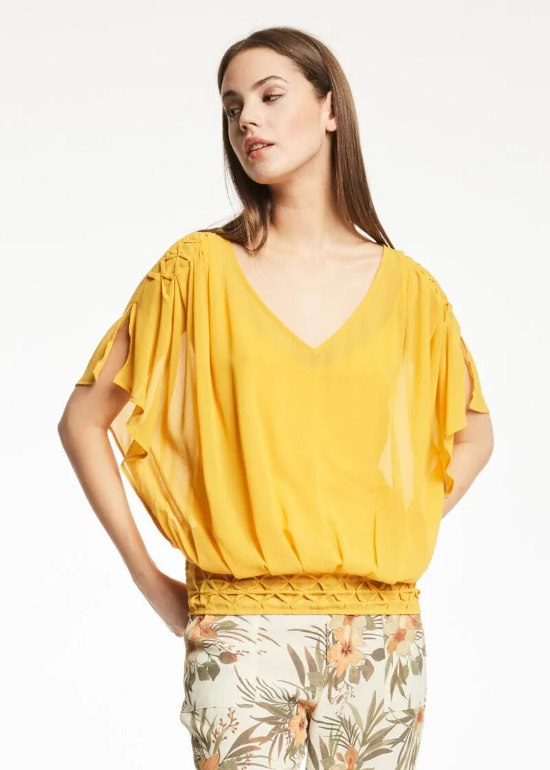 Blusa in georgette