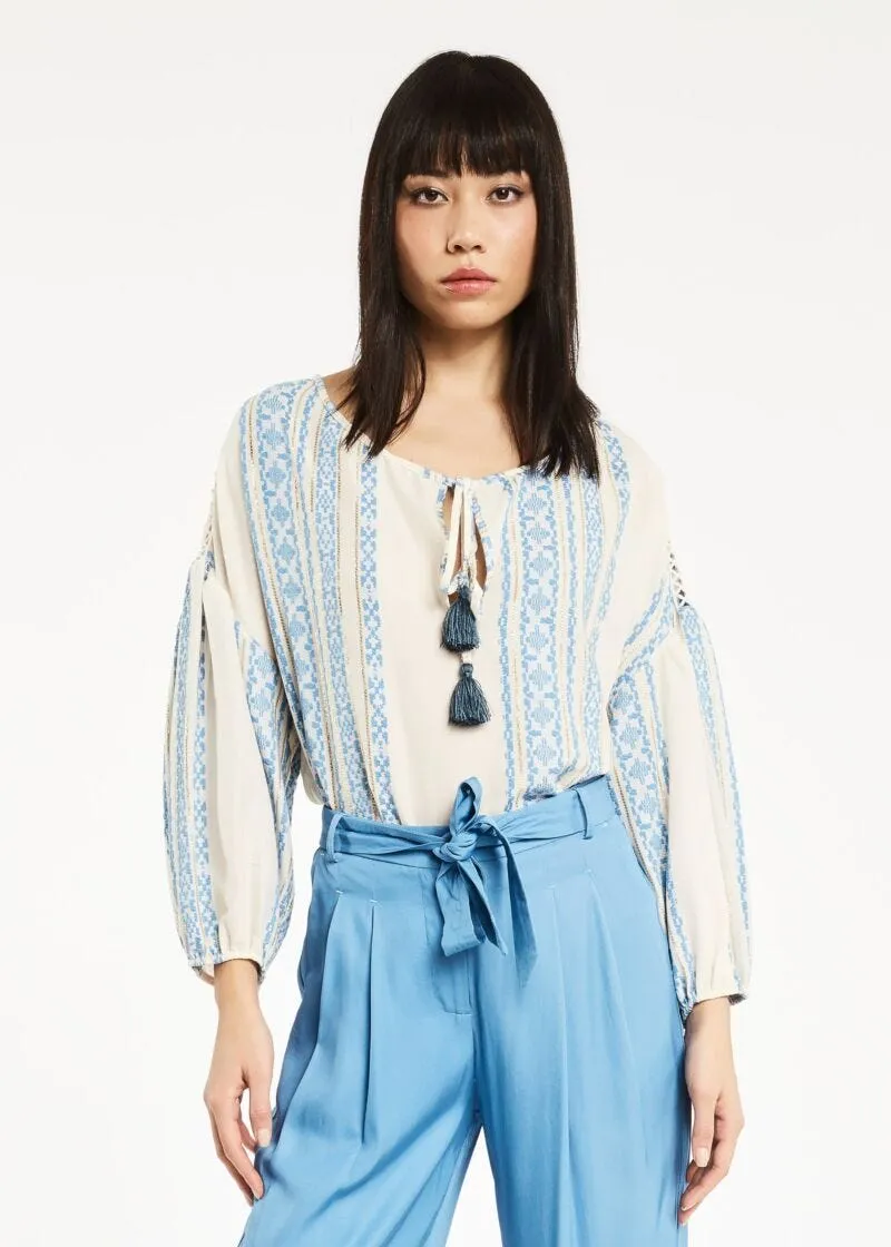 Blusa jacquard