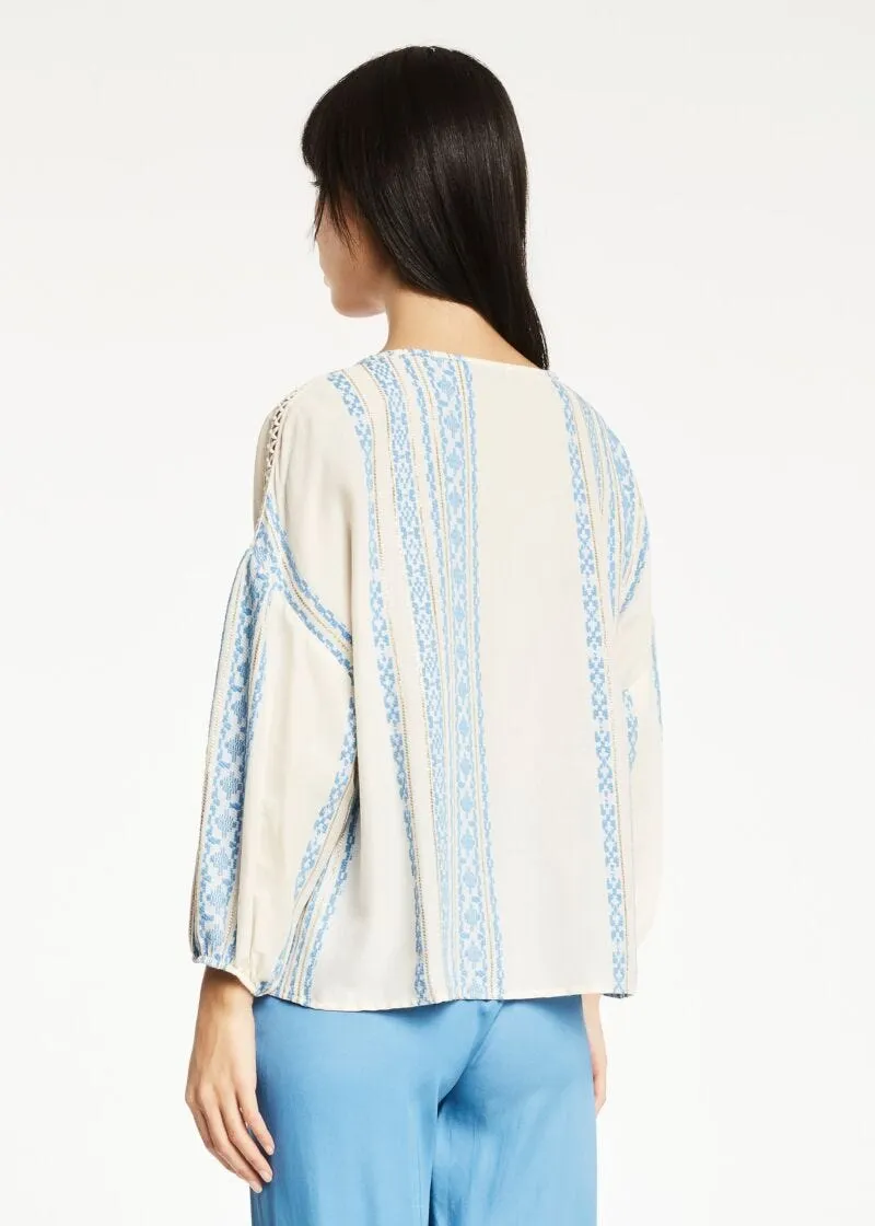 Blusa jacquard