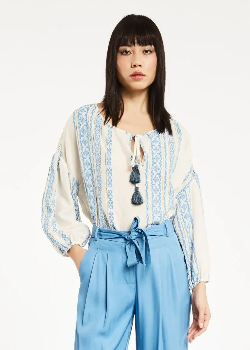 Blusa jacquard