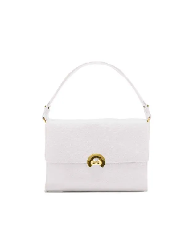 Borsa a mano binxie medium in pelle martellata